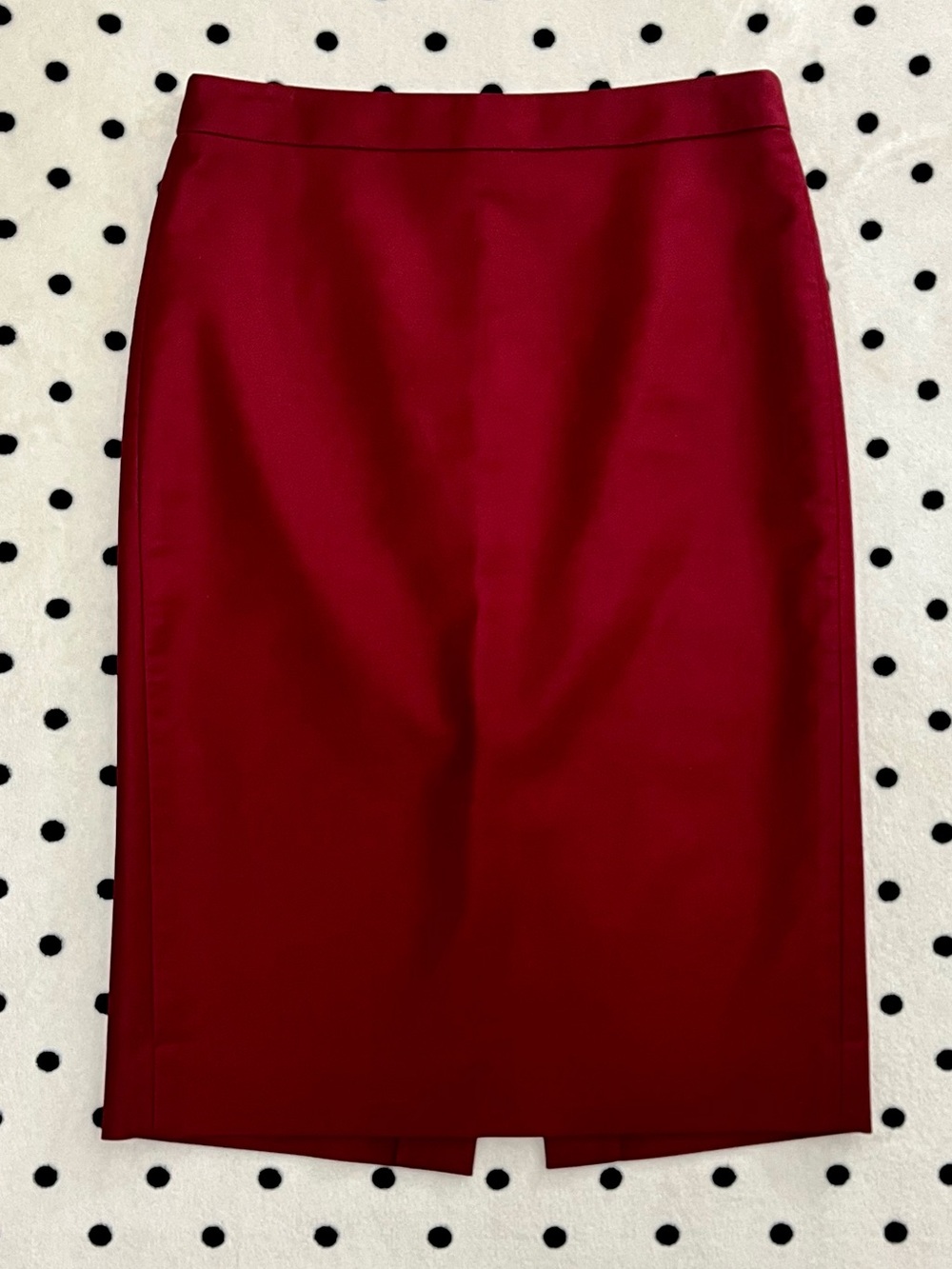 J. Crew Burgundy Tailored Pencil Skirt Size 10